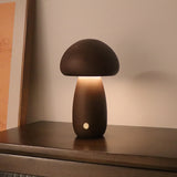 INS Wooden Cute Mushroom LED Night Light With Touch Switch Bedside Table Lamp For Bedroom Childrens Room Sleeping Night Lamps Home Decor - My Store