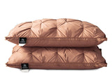 A Pair Of Feather Pillows And White Goose Single Neck Guards - My Store