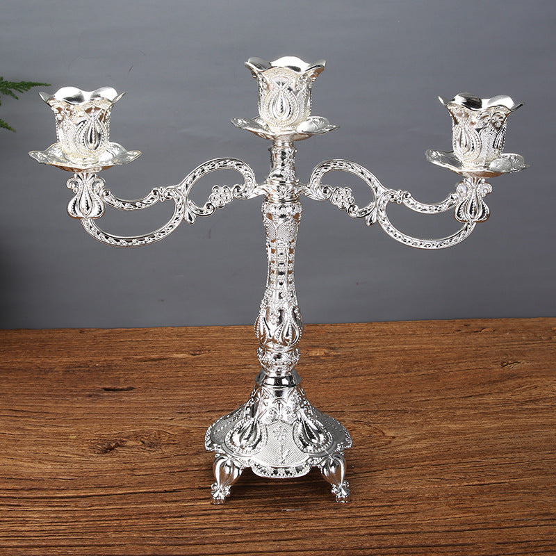 Tulip Candle Holder Candle Holder European Style Candlelight Dinner Props - My Store