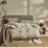Single Double Bed Sheets Washed Four-piece Set Simple Linen Bedding - My Store