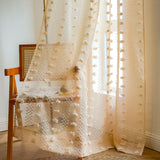 Bohemian Tufted Textured Embroidered Floral Curtains - My Store