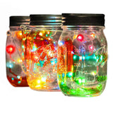 Solar Mason Jar Light Decoration Mason Jar Light Outdoor Hanging Light Mason Jar Light String - My Store