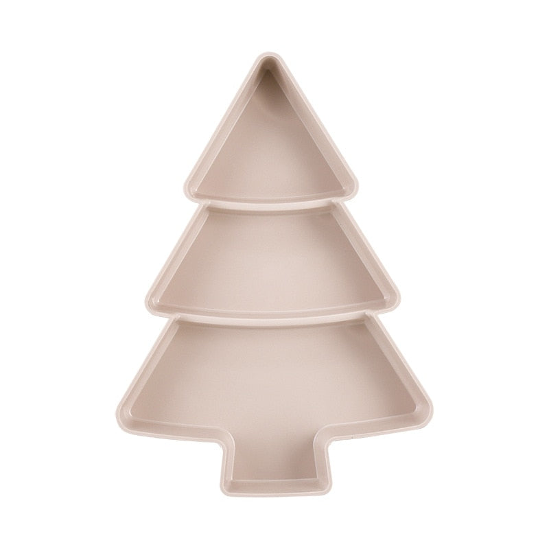 4Pcs Christmas Tree Ceramic Plates - My Store