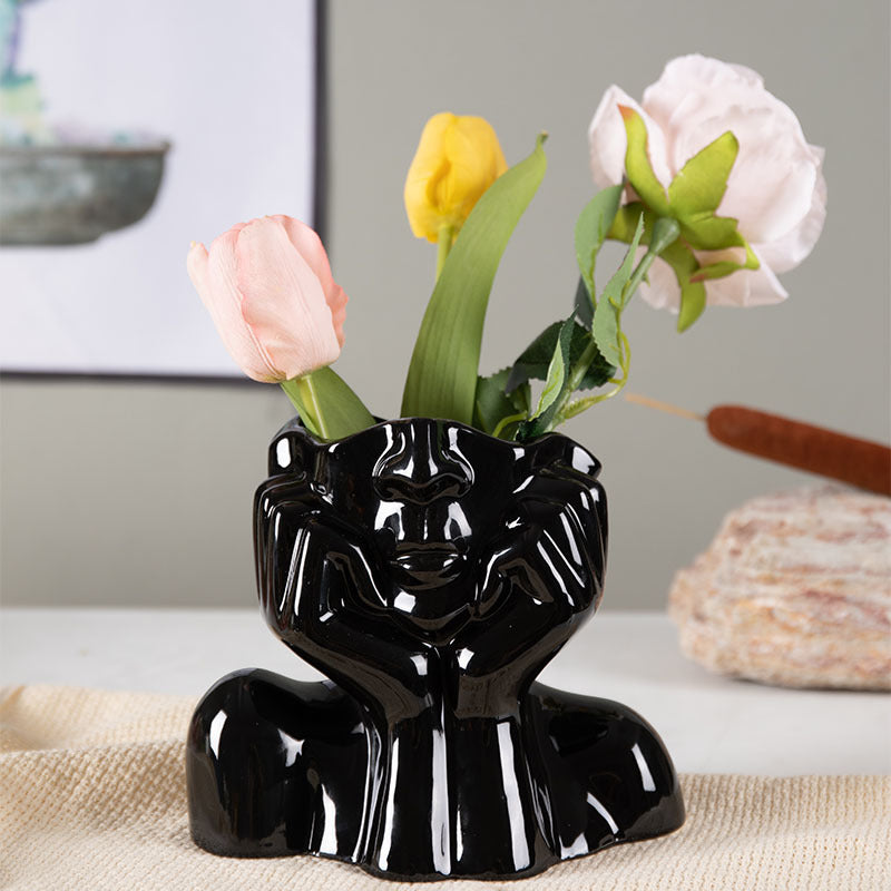 Home Decor Ceramic Vases Flower Vase Sculpture Crafts - My Store