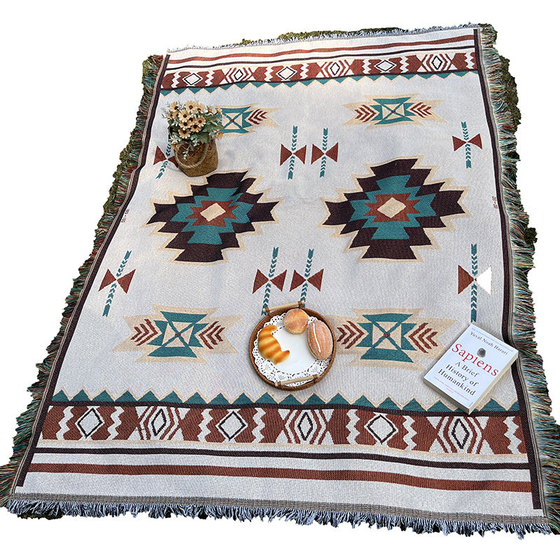 Bohemian Knitted Chenille American Outdoor Camping Rugs - My Store