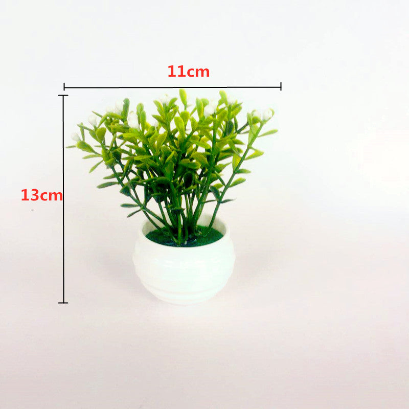 Artificial Green Plants Potted Artificial Flowers Small Ornaments - My Store