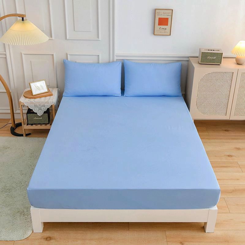 Students Cotton Bed Sheets Fitted Sheet Pillow Case - My Store