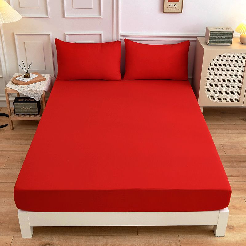 Students Cotton Bed Sheets Fitted Sheet Pillow Case - My Store