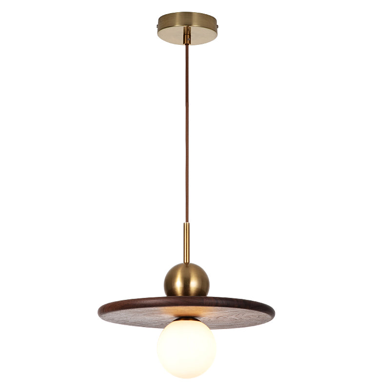 Walnut Dining Room Chandelier Creative Personality Retro Lamps - My Store