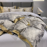 Silk Cotton Sheets Fitted Sheet Quilt Cover Bed - My Store