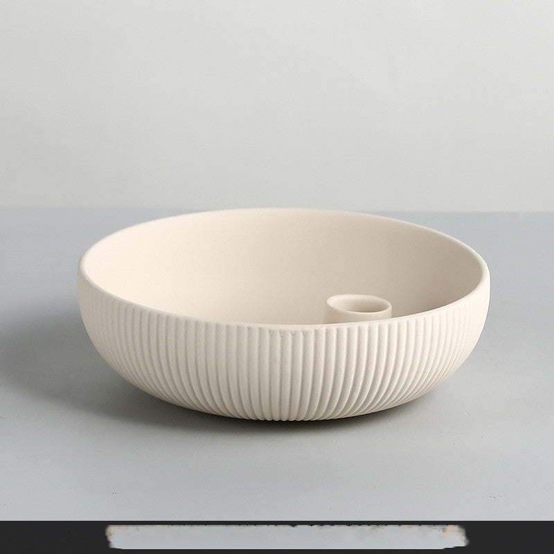 Simple Ceramic Candle Tray Candle Holder Candle Utensils - My Store
