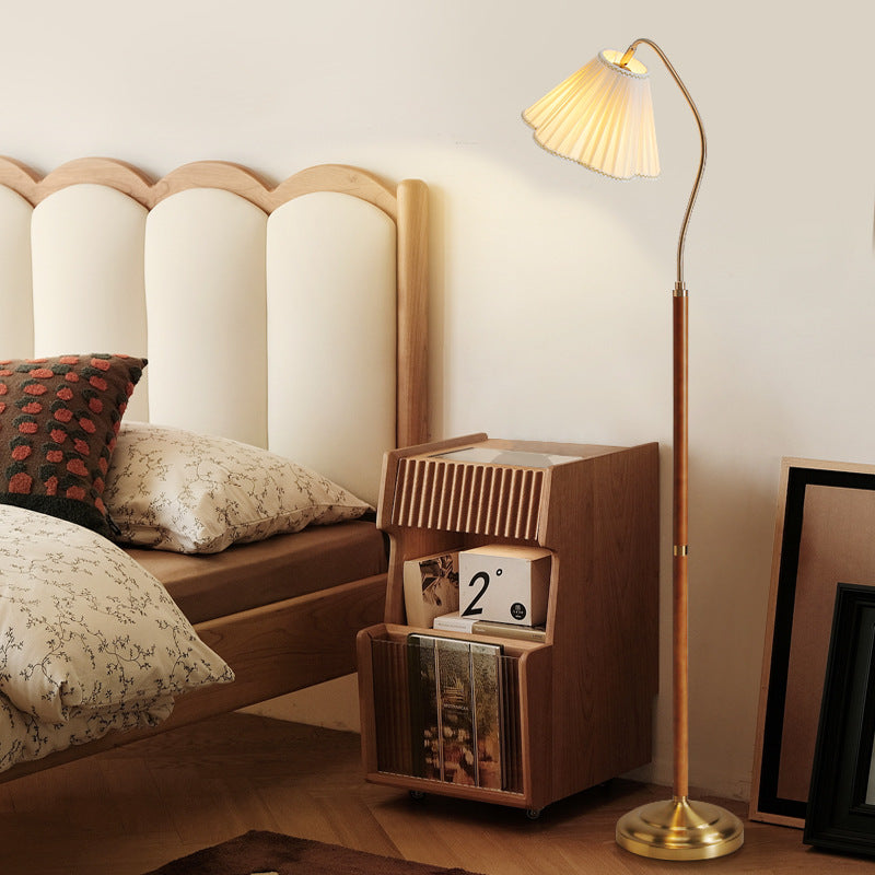 Solid Wood Floor Lamp Sofa Side Vertical Table Lamp - My Store
