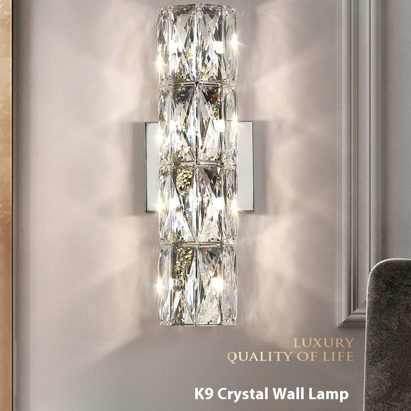 Crystal Wall Lamp Living Room Bedroom Stair Wall Lamp - My Store