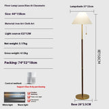 Vintage Pleated Floor Lamp Vertical Table Lamp - My Store