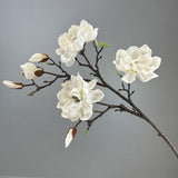 EVA Large Magnolia Artificial Multi-Bud Magnolia Flowers Fake Flowers - My Store