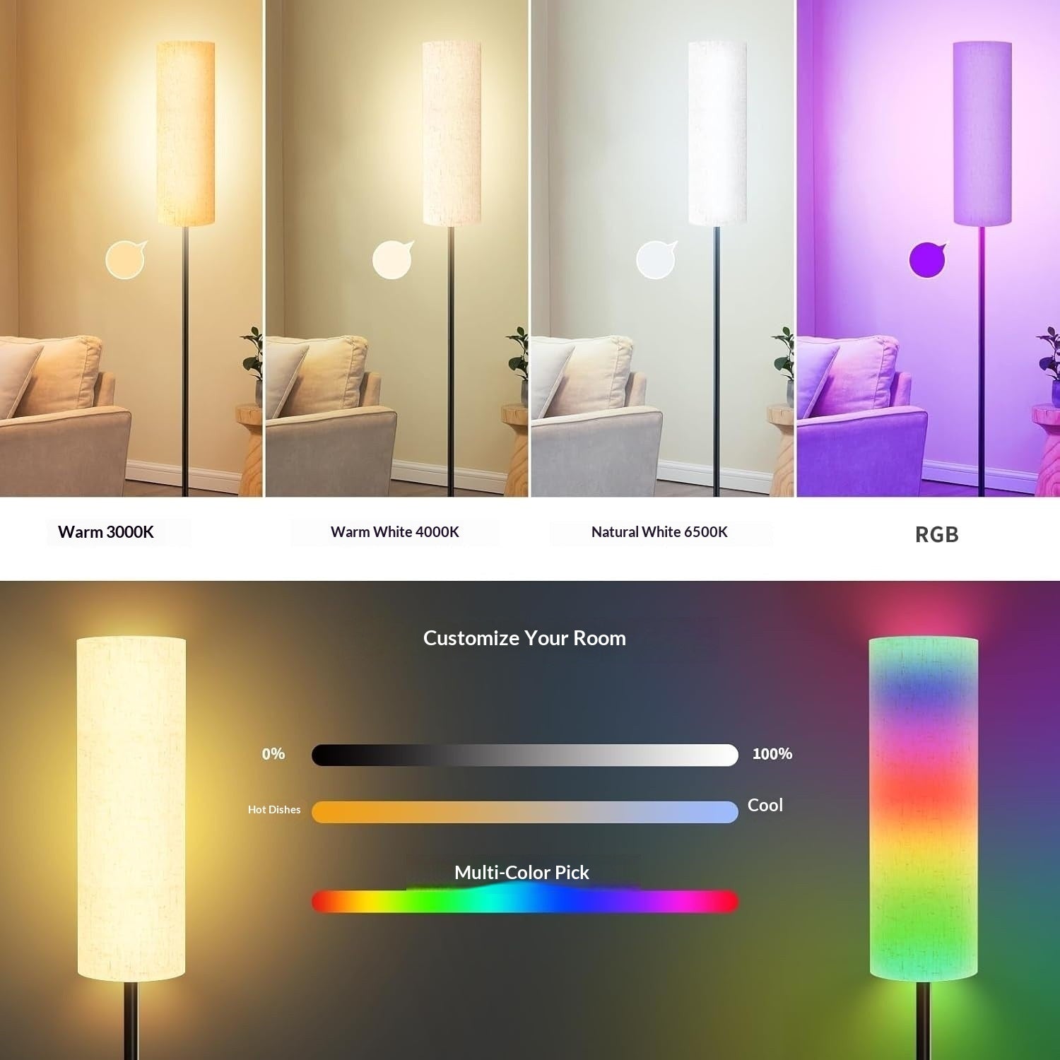 Simple LED Floor Lamp Living Room Bedroom Floor Lamp - My Store