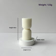 White Aromatherapy Candle Atmosphere Decoration Geometric Shape Candle - My Store