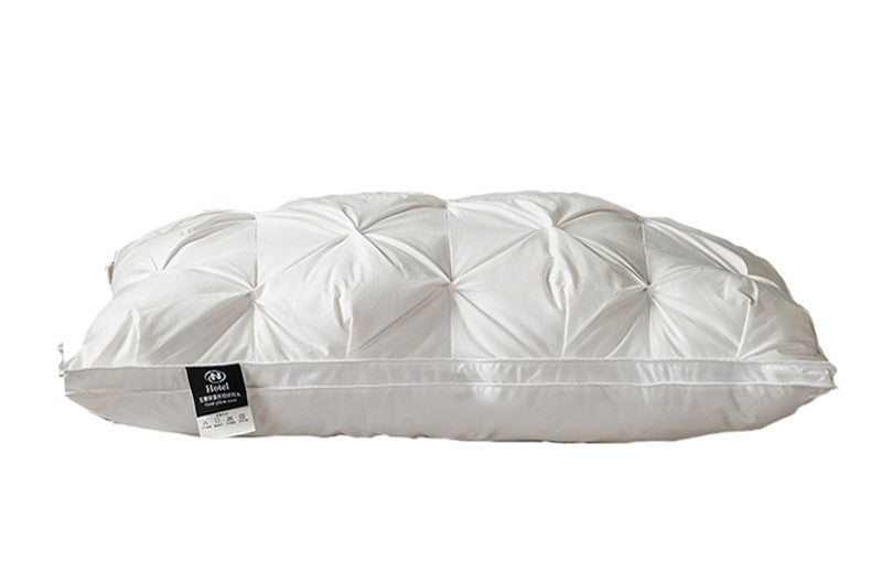 A Pair Of Feather Pillows And White Goose Single Neck Guards - My Store