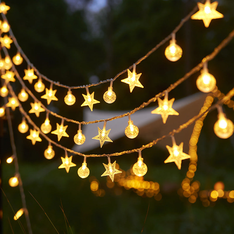Christmas LED Solar-Powered Patio Light String - My Store