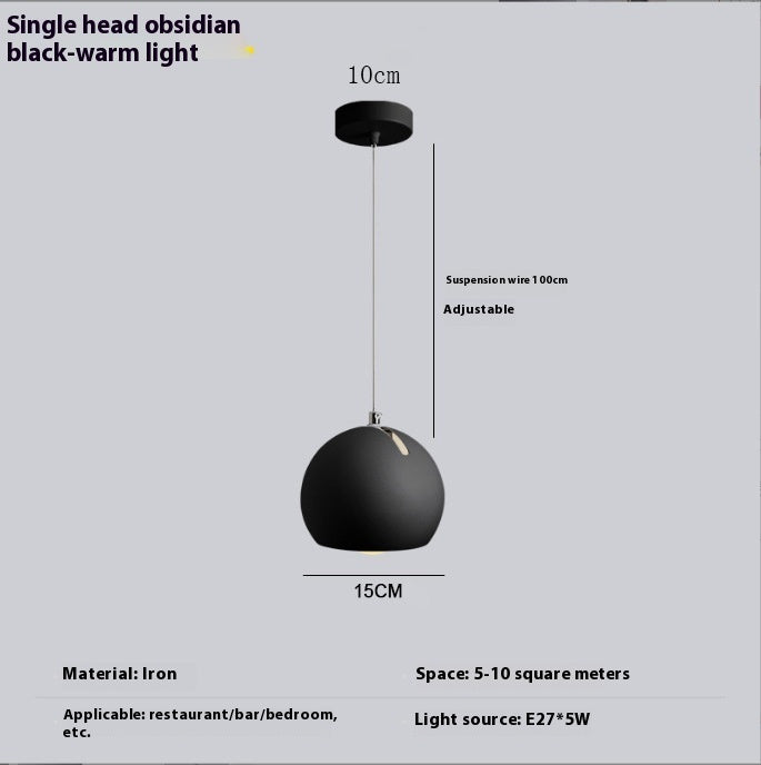 Ball Chandelier Post-modern Living Room Table Lighting Creative Art Bedroom Bedside Lamps - My Store