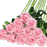 Artificial Rose Single Raw Silk Fake Flower Artificial Flowers - My Store