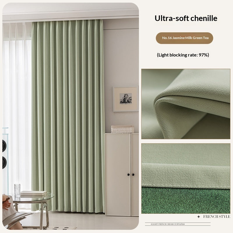 Milky-tea-colored Fully Blackout Nylon Curtains For A High-end Look In The Bedroom - My Store