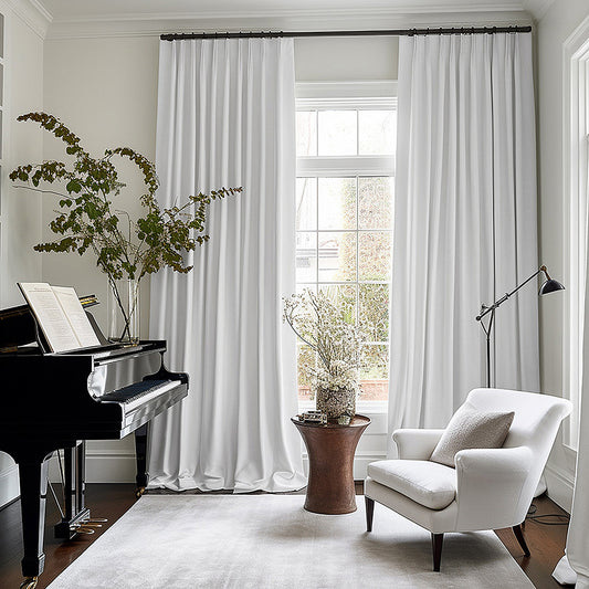 Solid-color Vintage Velvet Blackout And Heat-insulating Curtains For The Living Room Bedroom Or Study - My Store