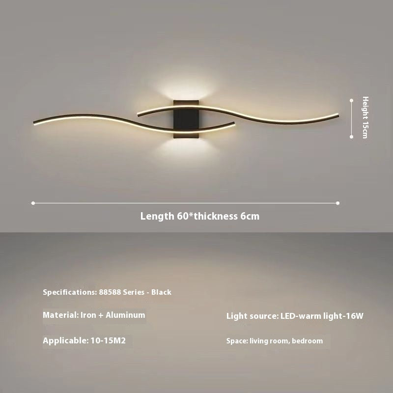 Bedside Wall Lamp Simple Modern Background Wall Decorative Lamp - My Store