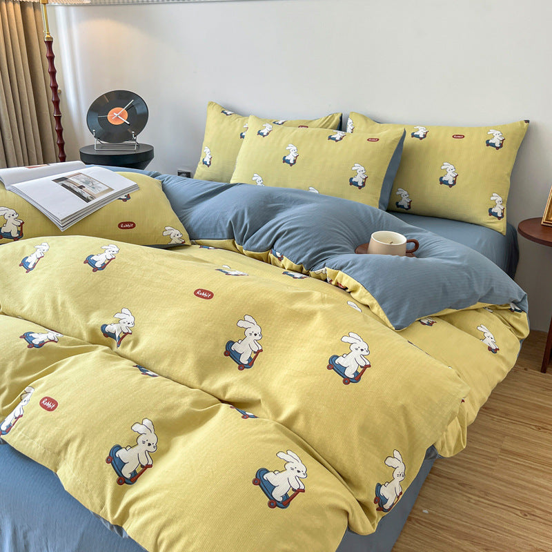Four-piece Bed Set Jacquard Quilt Cover Sheets - My Store
