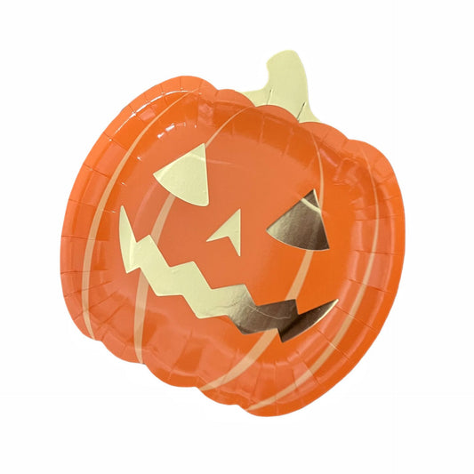 Disposable Dinner Plates DIY Pumpkin Halloween Paper Plates - My Store