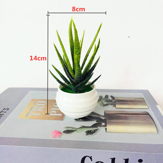 Artificial Green Plants Potted Artificial Flowers Small Ornaments - My Store