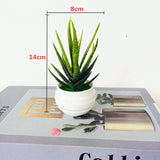 Artificial Green Plants Potted Artificial Flowers Small Ornaments - My Store