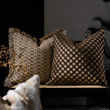 Woven Throw Pillows In Sofa Living Room - My Store