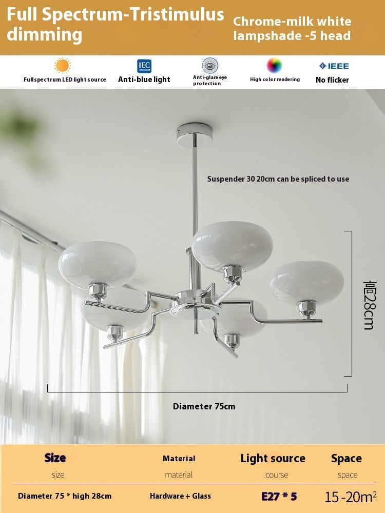 Living Room Chandelier Retro Cream Bedroom Dining Room Lamps - My Store