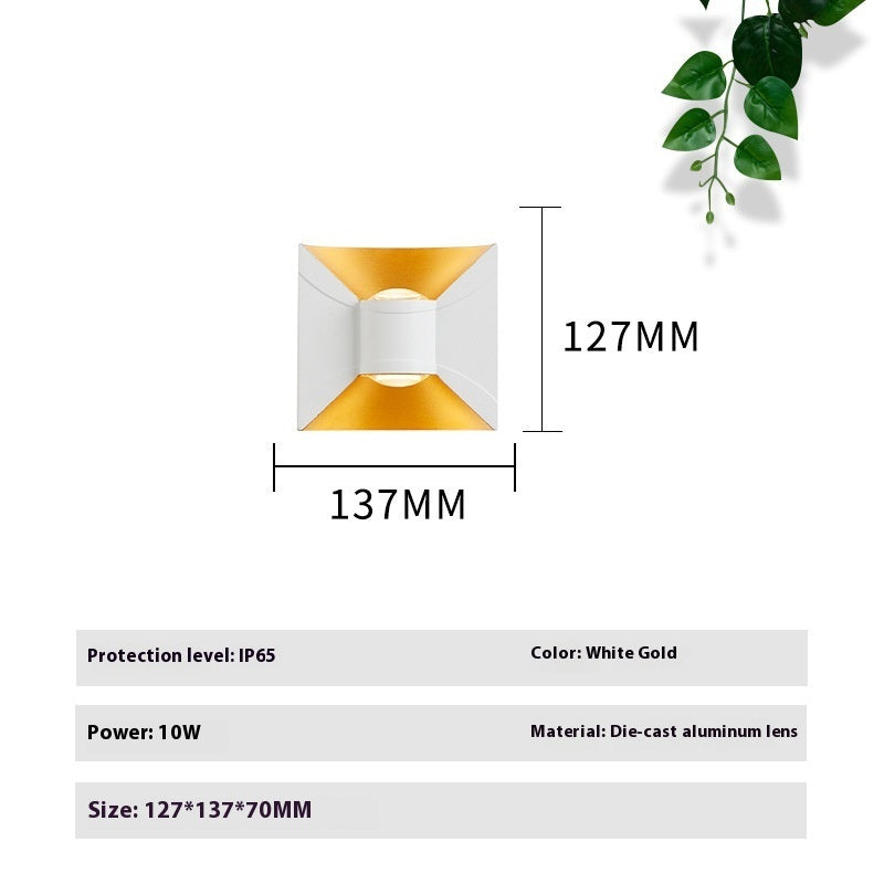 Bedroom LED Wall Lamp Balcony Aisle Exterior Wall Lamp - My Store