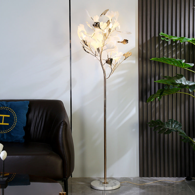 Ginkgo Leaf Floor Lamp Living Room Bedroom Decorative Lamp - My Store