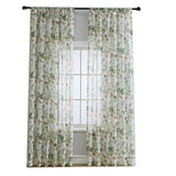 American-style Printed Cotton And Linen Window Sheer Small Curtains Semi-sheer Curtain Fabric - My Store