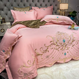 Ice Silk Quilt Sets Bed Sheets Bedding Four-piece Set - My Store