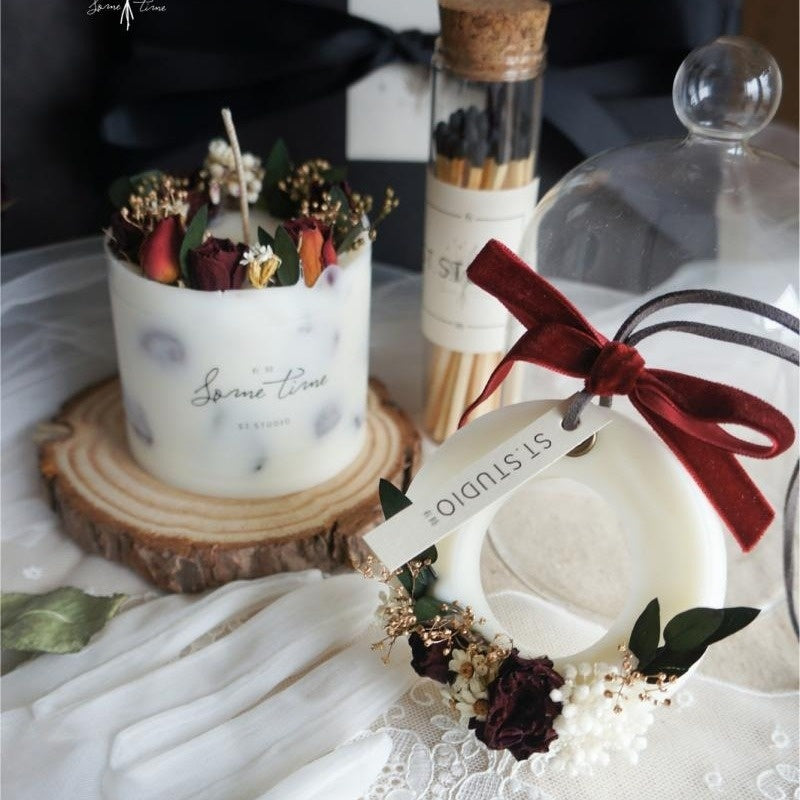 Rose Handmade Candle Gift Set Aromatherapy Candle - My Store