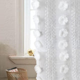 Bohemian Tufted Textured Embroidered Floral Curtains - My Store