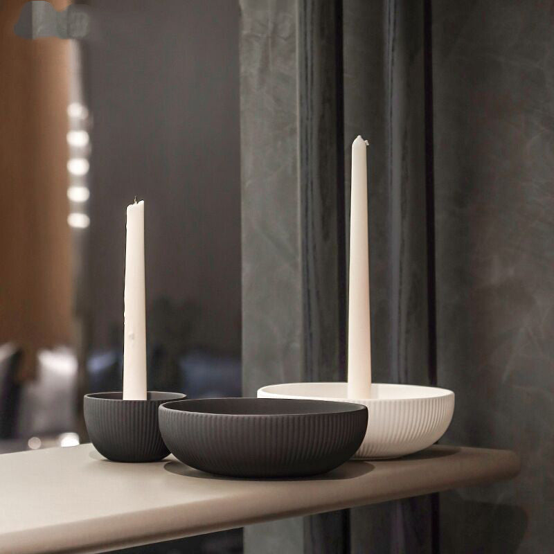 Simple Ceramic Candle Tray Candle Holder Candle Utensils - My Store