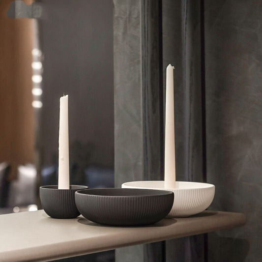 Simple Ceramic Candle Tray Candle Holder Candle Utensils - My Store