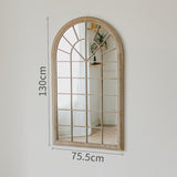 Retro False Window Decoration French Wall Mirror Landing - My Store