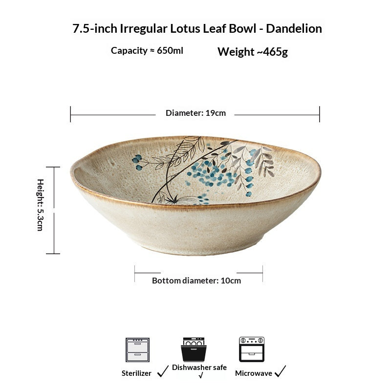 Household Tableware Ceramic Bowls And Plates - My Store