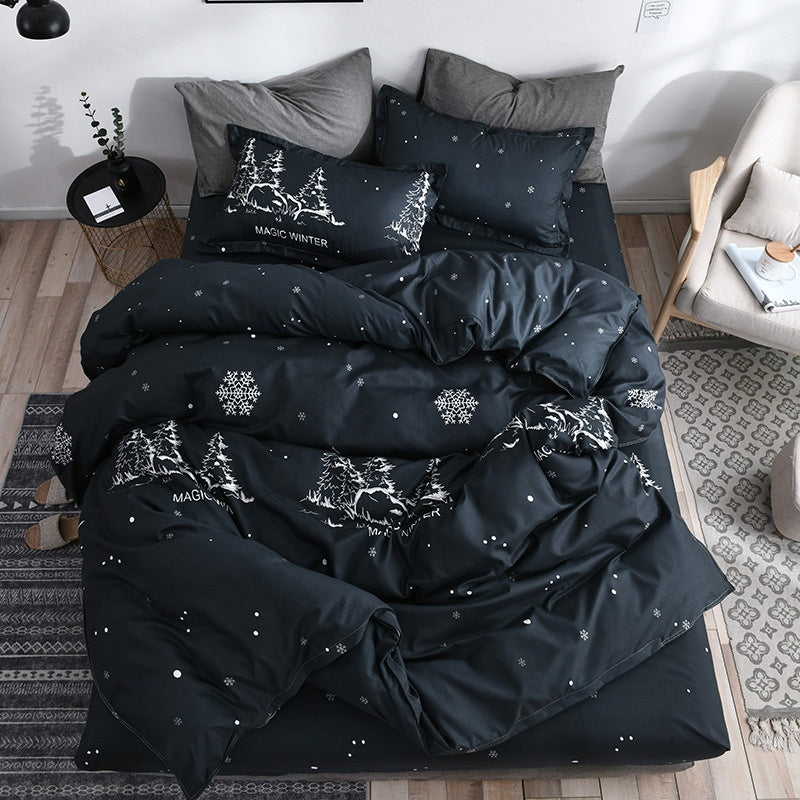 Household Pure Cotton Fashion Minimalist Bed Sheets - My Store