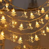 Led Elk Christmas Tree Snowflake Star Light String - My Store