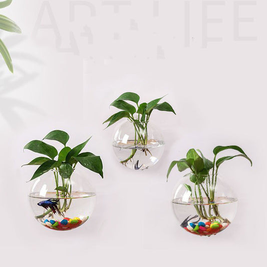Hanging Utensils Hanging Wall Glass Flower Pots - My Store