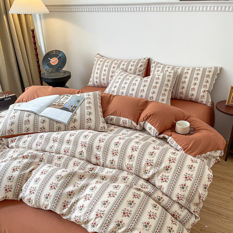 Four-piece Bed Set Jacquard Quilt Cover Sheets - My Store