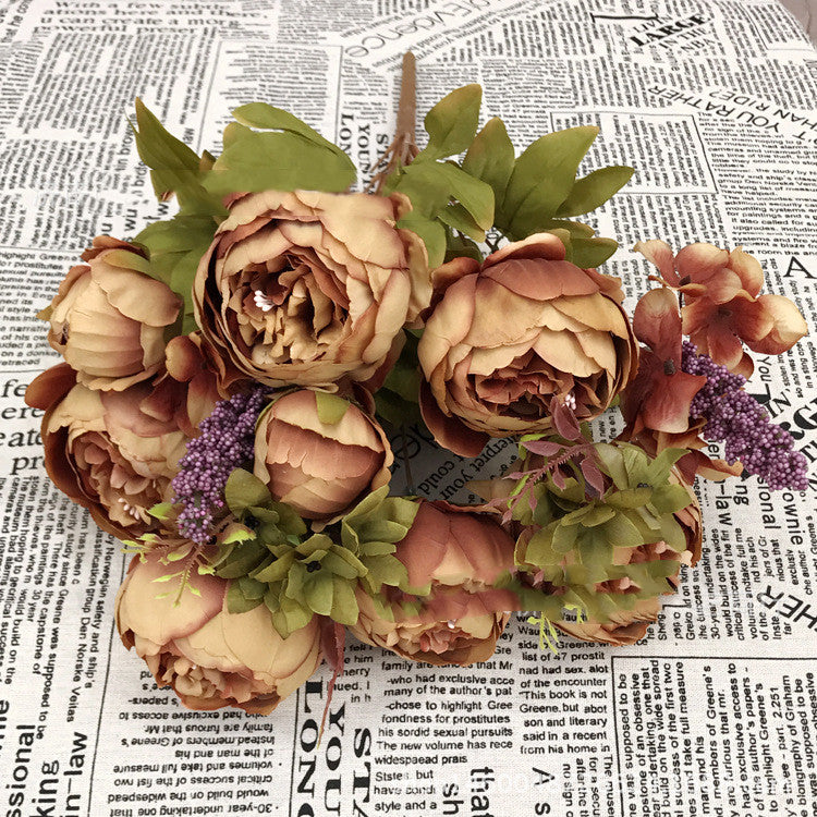 13 Core-spun Peony Artificial Flowers - My Store