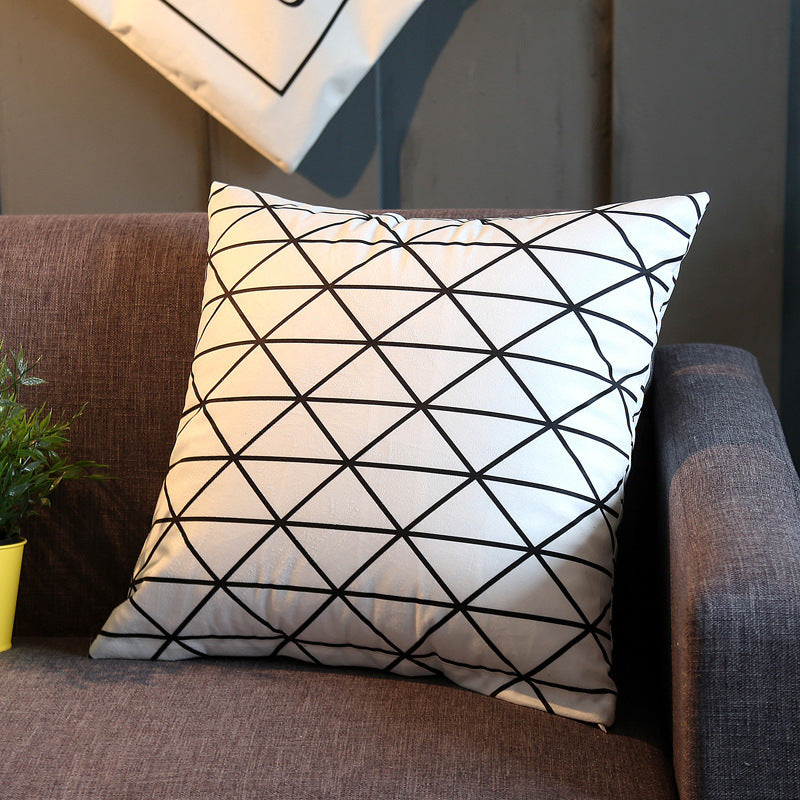 Throw Pillow Peach Skin Flannel Cushion Sofa Cushion Cushion Pillow Cover Pillow Cover - My Store